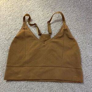 PINK Victoria's Secret Brown Ribbed Bralette